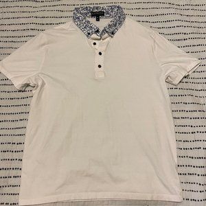 Express Polo - White/Blue